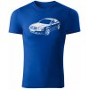 T-ričko Volkswagen Passat B5.5 pánske tričko Farba trička: Kráľovská Modrá, Farba potlače: Biela, Veľkosť: XL
