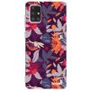 Picasee silikónový prehľadný obal pre Samsung Galaxy A71 A715F - Purple Leaf