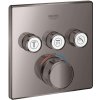 Grohe Grohtherm SmartControl - Termostatická batéria pod omietku, 3 ventily, Hard Graphite - 29126A00