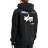Alpha Industries pánska mikina Label Hoodie Back Print black Farba: čierna, Veľkosť: XL