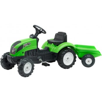 Falk Šliapací traktor 2057L Country Farmer s prívesom zelený