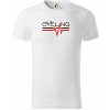 Cycling ekg - Tričko z organickej bavlny - 2XL ( Biela )