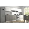 Kuchynská linka LUIZA II 320x260 - Biela + betón