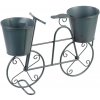 Dekorácia MagicHome Mecco, Stojan na 2 kvetináče, bicykel, 50x15x37 cm