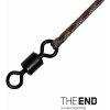 DELPHIN Nadväzec THE END Leadcore + swivel 1m 3ks
