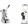 La Pavoni Europiccola Lusso + Eureka Helios 65, white