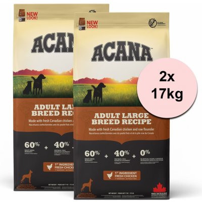 ACANA Adult Large Breed Recipe 2 x 17 kg