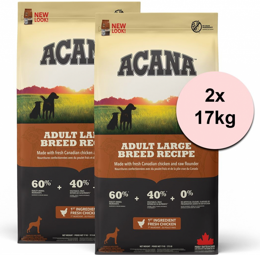 ACANA Puppy Large Breed Recipe 2 x 17 kg