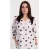Dámske domáce šaty s trojštvrťovými rukávmi Vienetta Secret Polka Dot