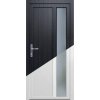PANTO Plastové vedľajšie vchodové dvere K 511 biele/antracitové 98 x 198 cm, P