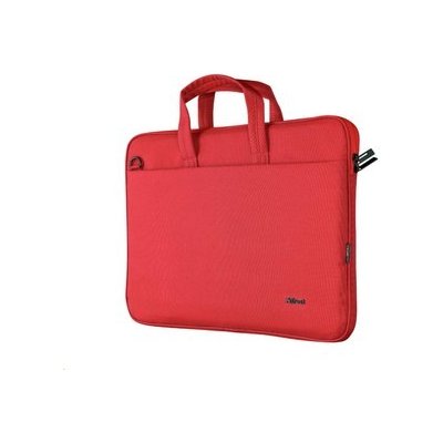 TRUST Pouzdro na notebook 16\" Bologna Slim Laptop Bag Eco, červená