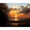 ZUTY Maľovanie podľa čísel - ZAPADAJÚCE SLNKO (D. RUSTY RUST) Rámovanie: vypnuté plátno na rám, Rozmer: 80x100 cm