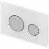Tece Loop Push button glass white/matt chrome 9240659