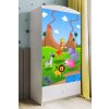Kocot kids Detská skriňa Babydreams 90 cm safari biela