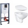 Súprava podomietkový konšrukcia so splachovacím tlačidlom Grohe Solido 38811KF0, WC misa Grohe Bau Ceramic 39427000, 39492000