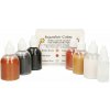 Sada šiestich luxusných trblietavých farieb + čistič airbrushu 6x14 ml - Sugarflair Colours