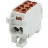 Svorkovnica rozbočovacia HLS 100A-2 (1x25,1x16/1x25,1x16) - hnedá