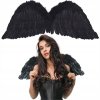 Anjelské krídla čierne 75 x 30 cm