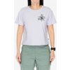 Bavlnené tričko dámske Fjallraven Fjallblomster Logo T-shirt - lavender mist