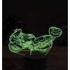 Beling 3D lampa,Kawasaki Ninja ZX-14R, 7 farebná ZZ10