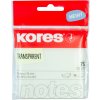 KORES 75 × 75 mm, 75 lístkov, transparentný