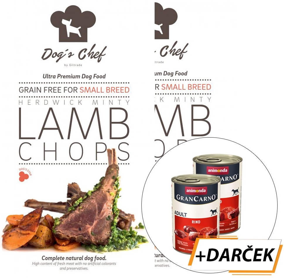 Dog´s Chef Herdwick Minty Lamb Chops Small Breed 2 x 6 kg