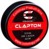 Coilology odporový drôt Clapton, SS316L - 26/38