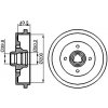 BOSCH Brzdový bubon 0986477041
