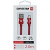 Swissten 71521306 USB - USB-C, 2m, červený