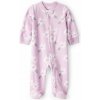 CARTER'S Overal na zips fleece Sleep & Play purple Floral dievča NB/veľ.56
