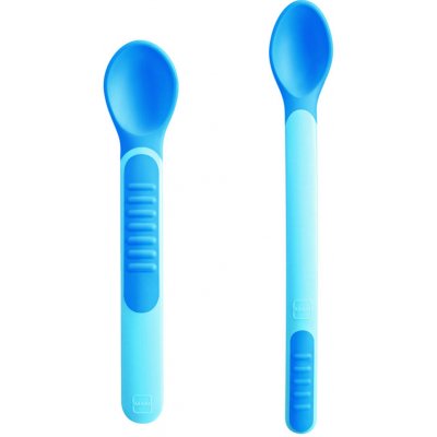Mam Lyžičky feeding spoons & Cover modré