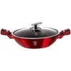 BERLINGERHAUS Pánev Wok s poklicí 30 cm Burgundy Metallic Line BH-7110