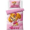 Carbotex · Bavlnené posteľné obliečky Labková patrola - Paw Patrol – motív pilotka Skye - 100% bavlna - 70x90 cm + 140x200 cm