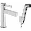Hansgrohe Finoris - Umývadlová batéria s výpusťou Push-Open a bidetovou spŕškou, EcoSmart, chróm - 76210000