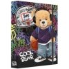 JUNIOR Box na zošity A5 s gumičkou, Jumbo MAX dizajn Cool Bear