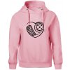 Florbal love - Oversized mikina dámská Moon - kratšia + širšia - XL ( Ružová )