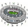 WEST HAM UNITED FC Drevené puzzle West Ham United FC, štadión, 150 ks