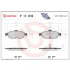Sada brzdových platničiek, vždy 4 kusy v sade BREMBO P 11 016 (P11016)