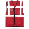 Korntex Larisa Reflexná sieťovaná multifunkčná vesta KX146 Red 5XL