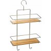 5five Simply Smart Polička do kúpeľne Venterra 3, bambus/s chrómovými prvkami