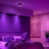 Philips Hue LED vstavané bodové svietidlo Centura, čierne, Ø 9 cm, CCT RGB - 872016931891500