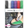 Akrylový popisovač, sada, 4 mm, SCHNEIDER Paint It 320, 6 rôznych farieb