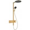 Hansgrohe Raindance Alive S - Sprchový set s termostatom, priemer 30 cm, 3 prúdy, EcoSmart, kefovaný - 24583140