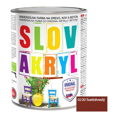 Slovakryl 0220 0,75kg svetlohnedý