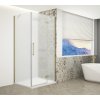 Gelco TRINITY GOLD MATT obdĺžniková sprchová zástena 1100x1200mm, matné sklo, pravé GT5612-11MR-G