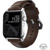 Nomad Traditional Band kožený remienok so striebornými detailmi pre Apple Watch Ultra (49mm) 8/7 (45mm)/6/SE/5/4 hnedá (NM1A4RST00)