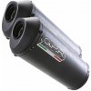 GPR Dvojitá koncovka výfuku Slip - on GPR GHISA CAT.47.GHI Matte Black including removable db killers, link pipes and catalysts