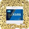 Cyklistická reťaz KMC X10SL Ti-N Gold 10/ (5,9 - 6,2 mm)