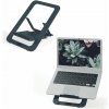 Chladiaca podložka pod notebook LEITZ ERGO Aluminium Ultra-Flat Adjustable Laptop Stand, šedá (63460089)