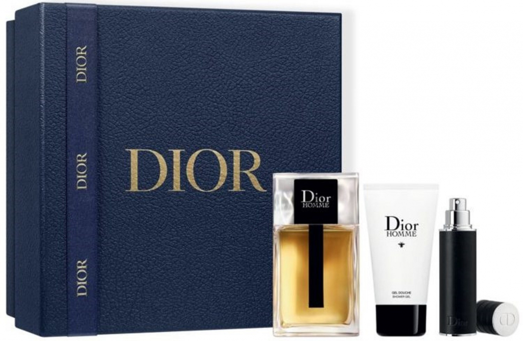 Christian Dior Homme EDT 100 ml + EDT 10 ml + sprchový gél 50 ml darčeková sada